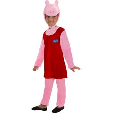Ciao Srl. Peppa Pig Kostym - Rosa & Röd - Barnkostymer