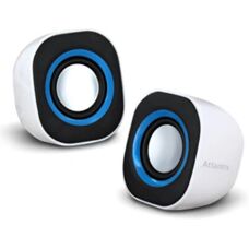 Haut-parleurs Atlantis Land SoundPower 410 Noir, Bleu, Blanc 5W - Filaire