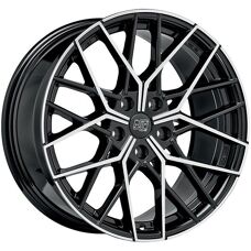 MSW 74 8x19 Black Polished Wheel - Car Accessories