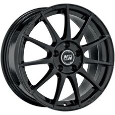 MSW 85 - 7x17 Gloss Black Alloy Wheel for Citroen, Daihatsu, Renault, Toyota, Subaru