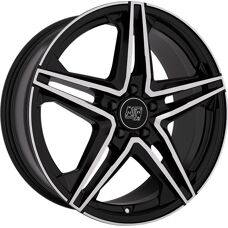 Oz Racing MSW 80-5 17-inch Black Full Polished Car Wheel
