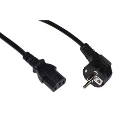 Câble d'alimentation allemand 3m - IEC C13, 250V, Noir