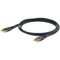 Proel CHLP250LU15 Audio-Kabel – 1,5 m – 2 x RCA – Schwarz