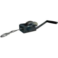 Ribimex Treuil à manivelle - Cliquet réversible - 900 kg - Longueur 200 mm - Câble en acier