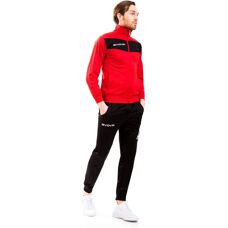 Givova TR0181210 Schwarz/Rot Allwetter Trainingsanzug