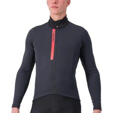 Castelli Entrata Thermal Jersey - Light Black/Red - Jersey