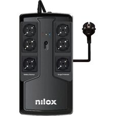 Nilox NXGCLIO8501X5V2 - USV 850 VA 595 W - Schwarz