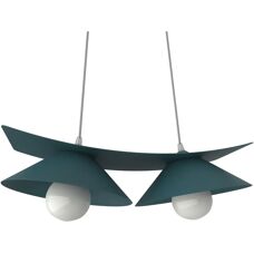Lumicom Miller Lámpara de Techo - Moderna E27 Metal Azul