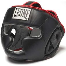 Casco da Boxe LEONE Copertura Totale - Nero - Casco da boxe