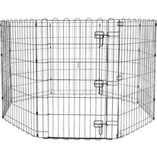 Valla metálica para perros - 152.4x152.4x91.4cm en metal