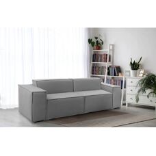 TALAMO ITALIA Sofá Modular 2 Plazas - Sofá Moderno Gris