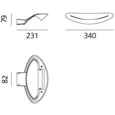 Artemide Mesmeri Wandleuchte - Futuristisches Skulpturales Design