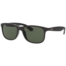 Ray-Ban Andy RB4202 - 606971 (matt schwarz auf glänzend schwarz/grün)