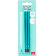Legami Set of 3 Turquoise Erasable Gel Pen Refills - Pen Refills