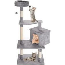 Bakaji Arbre à Chat et Griffoir - Grand Multi-Activités - Publicité