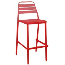 Vacchetti Las Vegas Roter Aluminium Barhocker - Bar Typ