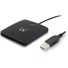 Leitor de Cartões Inteligentes Ewent EW1052 - USB 2.0, Preto