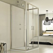 Idralite Cristal Trio 2 Hojas 75x80x75 cm - Duschkabine