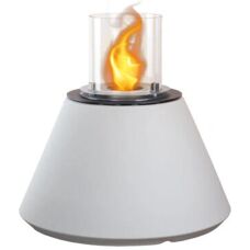 DIVINA FIRE DF95266 Kamin - Innen/Außen Bio-Ethanol Weiß
