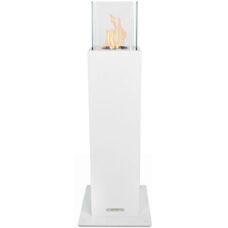 Divina Fire Capri 70 Innen/Außen Kamin - Bioethanol Weiß