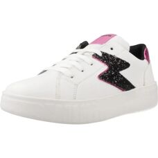 GEOX Mikiroshi Kids' White/Dark Fuchsia Trainers - Sneakers