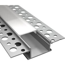 EVOTRADE Evo - Profil en aluminium LED - Plat pour raccord de panneaux - Barre de 2m + couverture de lumière continue - Publicité