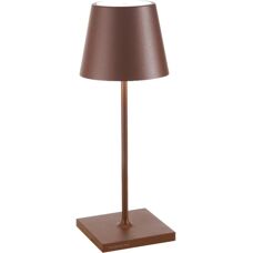 Zafferano Poldina Pro Mini Corten Tragbare LED-Tischlampe