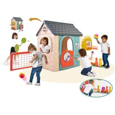 Casa Giochi Bambini Feber - Bunt - 6 Attività - 232x124x138cm