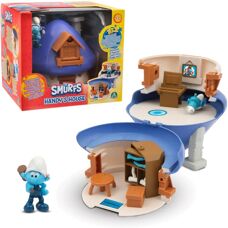 Smurfens magiska hus med figur och tillbehör - 3+