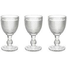 Set Diamante Tognana - 3 Copas Transparentes - Cristalería
