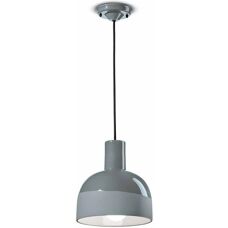 Ferroluce Graue Keramik Pendelleuchte - Decò Collection