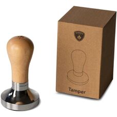 Tamper Eureka - Ρυθμιζόμενος, 58 mm, Φυσικό Βελανιδιά