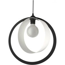 Lumicom Nucleo Deckenlampe - Metall, Schwarz/Weiß, 40cm