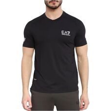 EA7 Uomo Maglietta Sport Ventus7 Traspirante Nera
