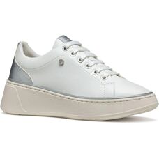 Geox D Sunnetty Womens Sneakers White/Silver - Sneakers