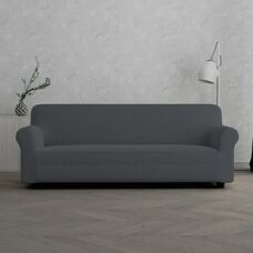 MB HOME Basic Elastischer Sofabezug - 3-Sitzer, Dunkelgrau