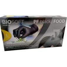 Guanti monouso in nitrile TOOLTEK - Sicurezza alimentare, Senza polvere, Neri