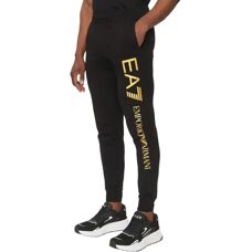 Spodnie z serii EA7 Logo - Czarny - Casual Sport - Bawełna