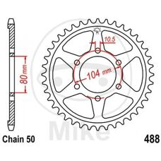 Jt Crown 530 727.03.57 Sprocket - Kawasaki 650 Z Kz C Custom 1978-1980