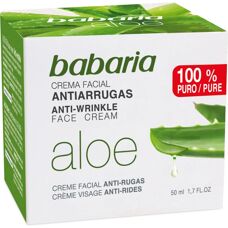 Crème Visage Babaria Aloe Vera - Anti-rides - 50ml