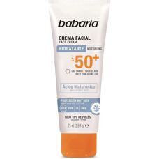 Babaria Krem do opalania SPF 50+ 75ml - Ochrona twarzy
