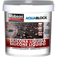 Vedação de silicone Rubson Aquablock - Cinza - À prova d'água & Elástica