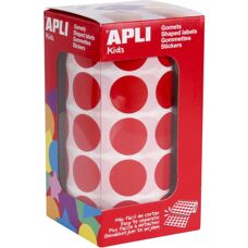 Stickers enfants Apli - 1770 pièces, 20mm, multicolores - Publicité