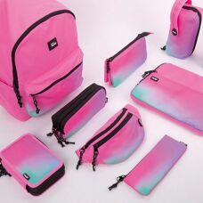 Astuccio triplo Milan Sunset - 49 pezzi, nero, poliestere