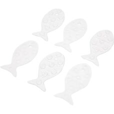 Tatay Fish Tapete de banho antiderrapante em PVC transparente