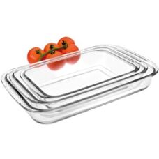 Ibili Modell 480700 - Rechteckige Glasbackformen-Set