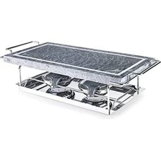 Ibili Stainless Steel Grill Plate - 37x18 cm - Grill Plate