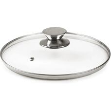 Ibili Edelstahlknopf 20 Cm Glasdeckel - Kochgeschirr-Deckel