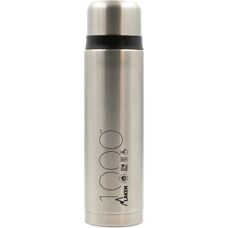 Laken - Thermos 1L van roestvrij staal met dop - Zilver