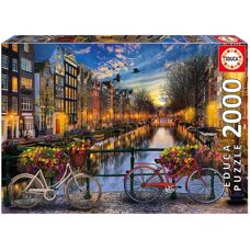 Educa 17127 Puzzle 2000 pièces - Scène d'Amsterdam